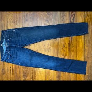 dark blue hudson skinny jeans